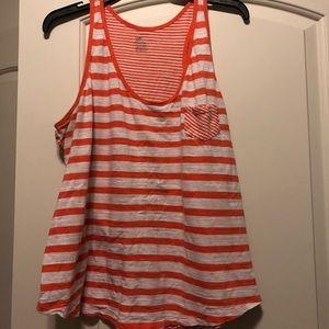 Orange striped tank from GAP